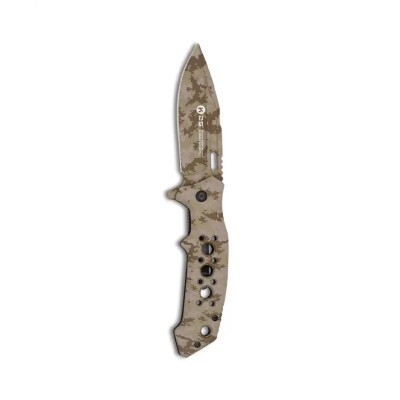 Pixel Tan Tactical Folding Knife – K25