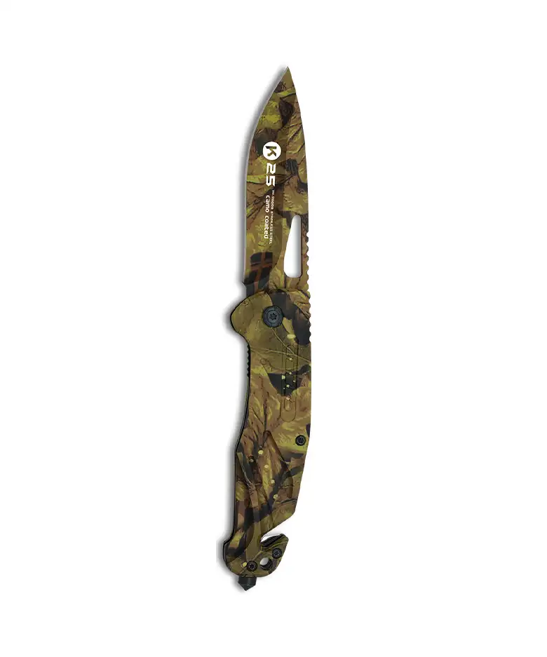 Couteau Pliant Tactique G10 Camouflage – K25