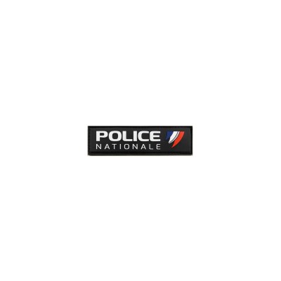 Rubber Flap "POLICE NATIONALE" Velcro 11×3 cm – GK