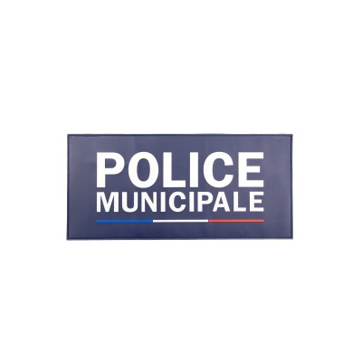 Rubber Flap "POLICE MUNICIPALE" Velcro 28×13 cm – GK