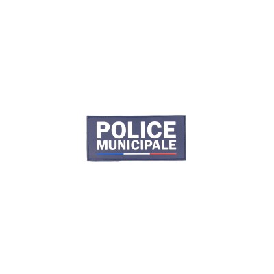 Rubber Flap "POLICE MUNICIPALE" Velcro 13×6 cm – GK