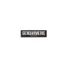 Bandeau Gomme “GENDARMERIE” Velcro 11x3cm