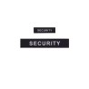 Pack Flaps "SECURITY" Black HV (chest and back) 3x12cm + 5x27cm