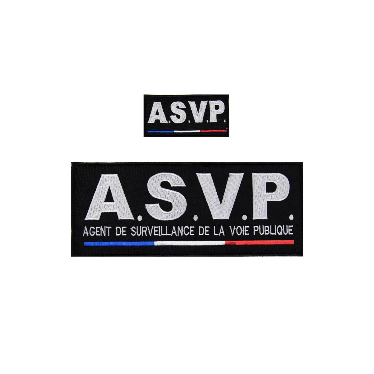 Embroidered A.S.V.P. Fabric Patches Pack