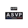 Embroidered A.S.V.P. Fabric Patches Pack