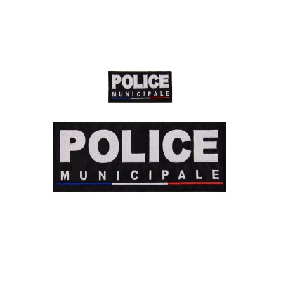 Embroidered Municipal Police Fabric Patches Pack