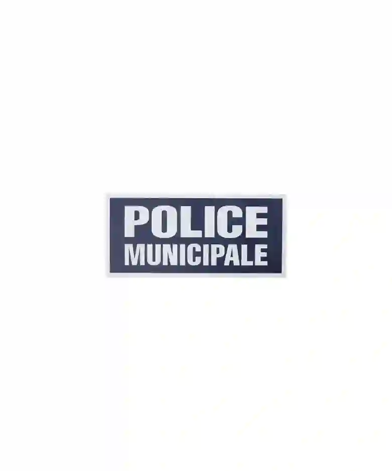Bandeau Police Municipale sur Gripper 13x6cm