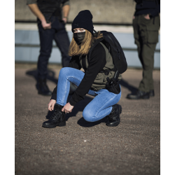 GK BOOTS - Cuir, Toile & Zip