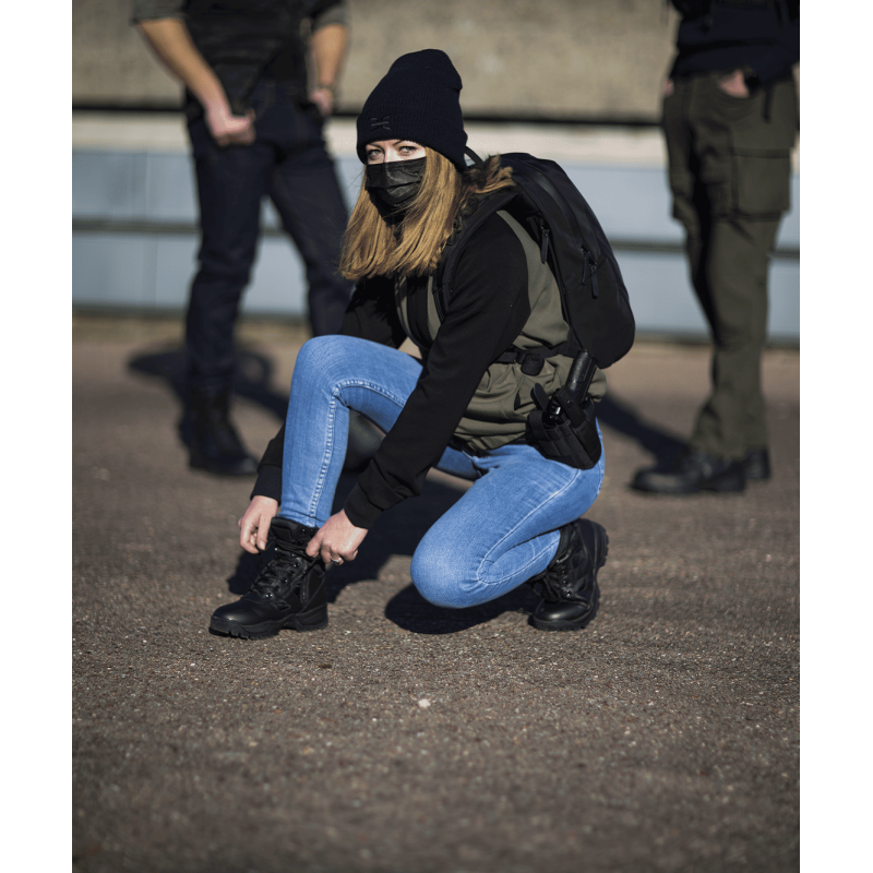 GK BOOTS - Cuir, Toile & Zip