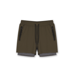 Short de sport sprint 2-en-1 GK UNDERCOVER Kaki
