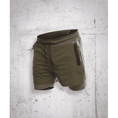 Sprint 2-in-1 Sports Shorts GK UNDERCOVER Khaki