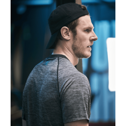 T-shirt de sport Stamina Noir / Gris