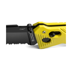 Couteau C.A.C® Serration - Jaune