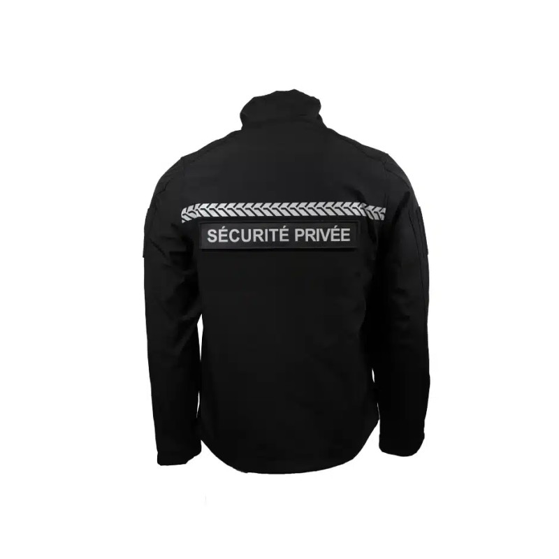 Softshell Sécurité Privée avec bandes HV – GK SAFETEK®️