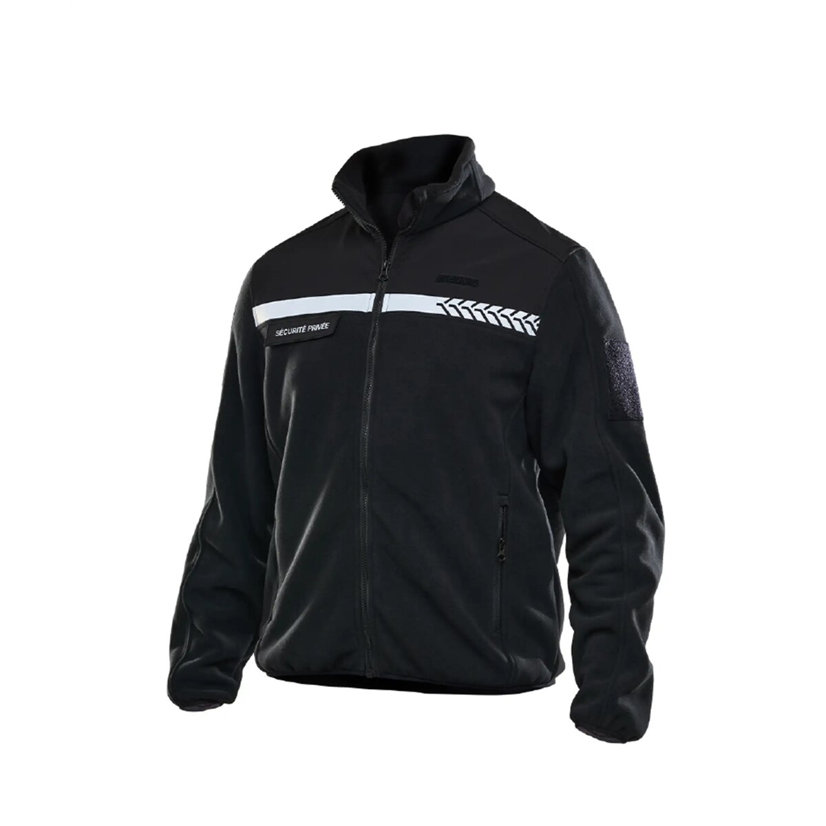 Private Security Fleece with HV Bands – GK SAFETEK®