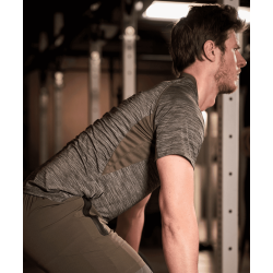 T-shirt de sport Stamina Kaki / Gris