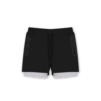 GK UNDERCOVER Sprint 2-in-1 Athletic Shorts Black