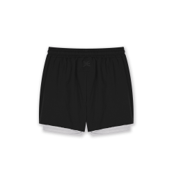 Short de sport sprint 2-en-1 GK UNDERCOVER Noir