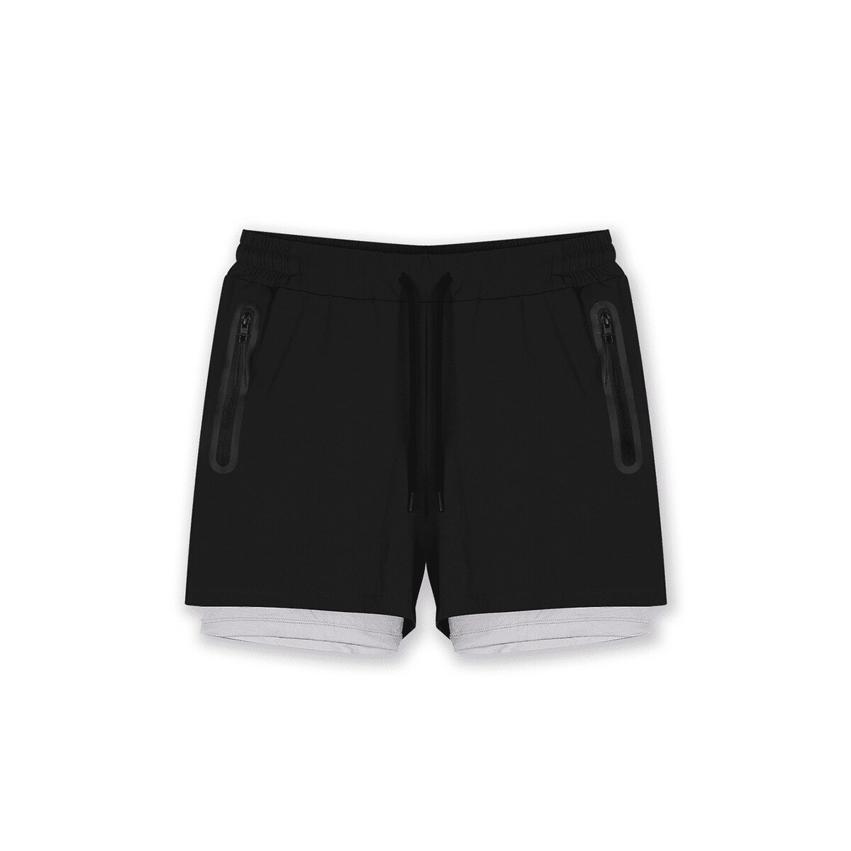 GK UNDERCOVER Sprint 2-in-1 Athletic Shorts Black