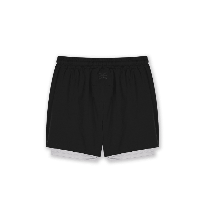 Short de sport sprint 2-en-1 GK UNDERCOVER Noir