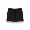 GK UNDERCOVER Sprint 2-in-1 Athletic Shorts Black