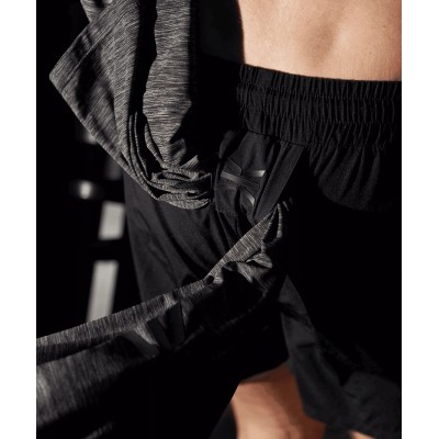 GK UNDERCOVER Sprint 2-in-1 Athletic Shorts Black