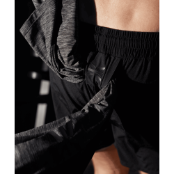Short de sport sprint 2-en-1 GK UNDERCOVER Noir