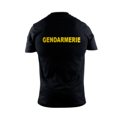 T-shirt Gendarmerie - Inscription jaune