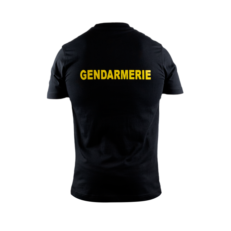 T-shirt Gendarmerie - Inscription jaune