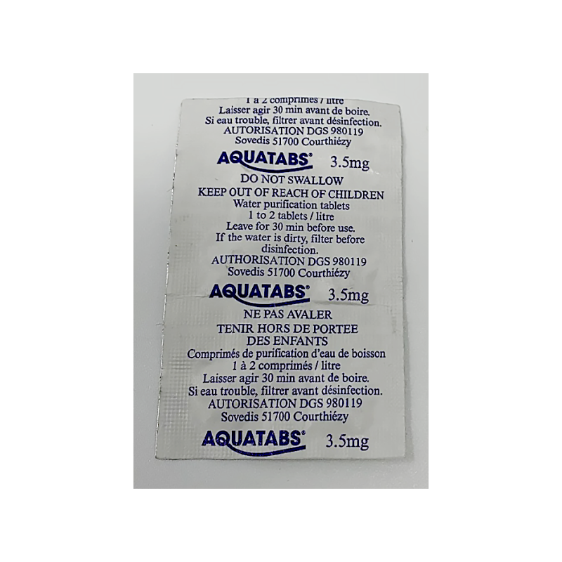 Tablettes de Purification d'Eau AQUATABS®