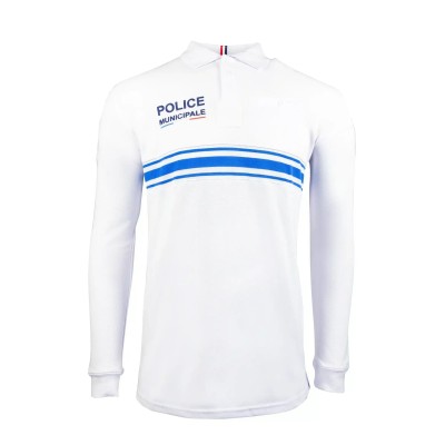 White Long Sleeve Polo