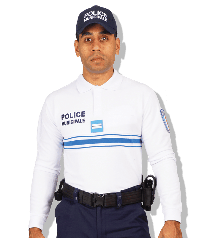 Polo blanc manches longues