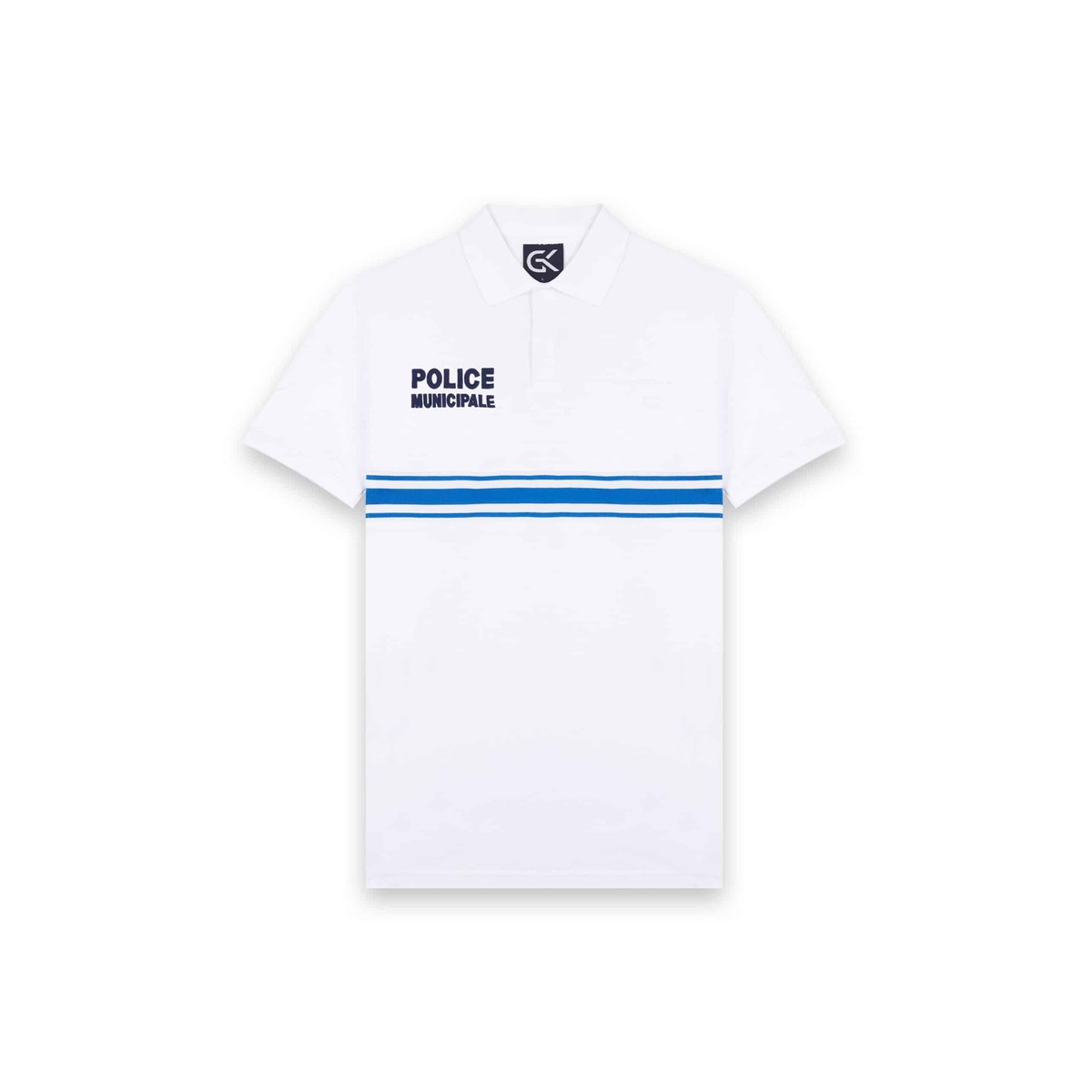 Polo blanc manches courtes