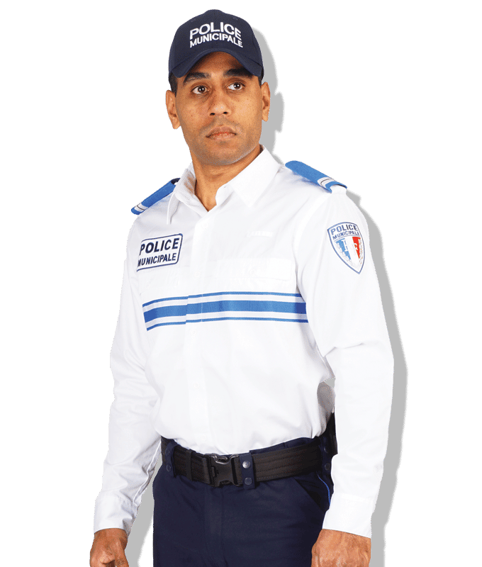 Chemise blanche manches longues police municipale