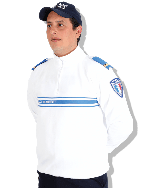 Pull polaire f1 blanc