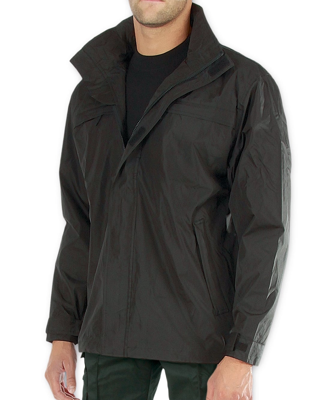Coupe-vent noir windbreaker