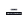 Pack Flaps "SECURITE PRIVEE" Black HV (chest and back) 3x12cm + 5x27cm