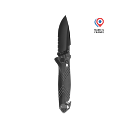 Couteau C.A.C® Serration - Noir