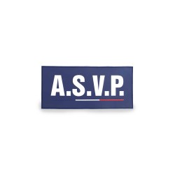 Bandeau Gomme “ASVP” Velcro 28x13 cm