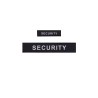 Pack Flaps "SECURITY" Black HV (chest and back) 3x12cm + 5x27cm