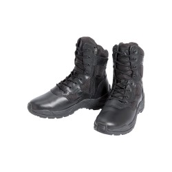 Chaussures d'intervention boots cuir & toile zip