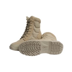 Chaussures d'intervention cuir & toile sable