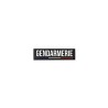 Bandeau Gomme “GENDARMERIE” Velcro 11x3cm