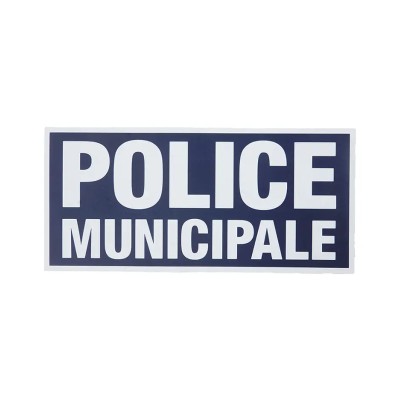 Bandeau Police Municipale sur Gripper 28x13cm