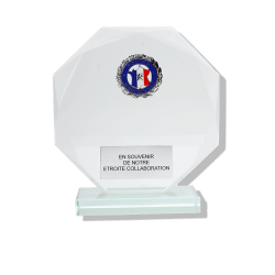 Trophee en verre