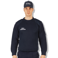 Pull col rond avec renforts