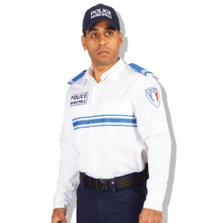 Chemise blanche manches longues police municipale