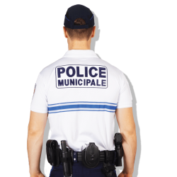 Polo blanc manches courtes