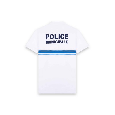 Polo blanc manches courtes