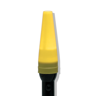 Cone de circulation jaune